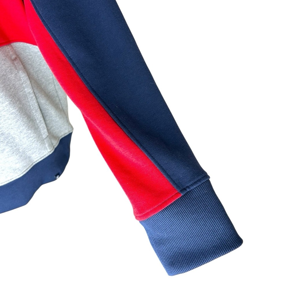 Ariat Women's Medium Rabere Team Hoodie Sweatshirt Navy Red Colorblock Workwear - Picture 6 of 13